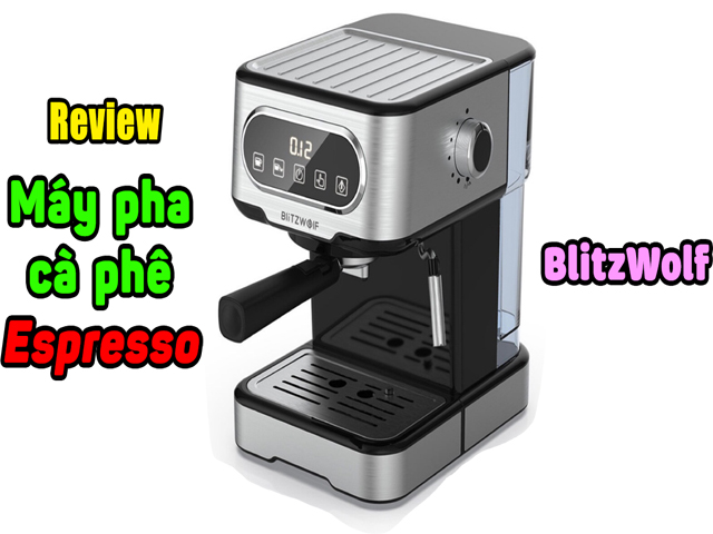 Máy pha cà phê BlitzWolf BW-CMM2 Espresso. Vô đối trong tầm giá