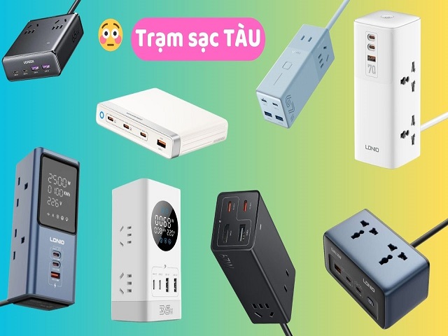 Nhà mình toàn dùng trạm sạc TÀU