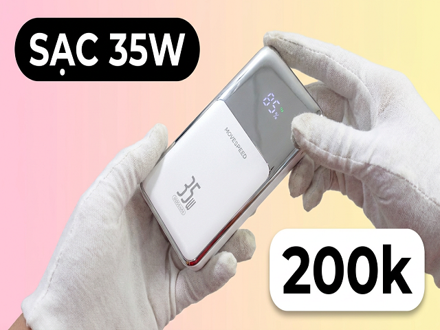 200k được Sạc Dự phòng MoveSpeed MSP13 35W rất nhiều tính năng