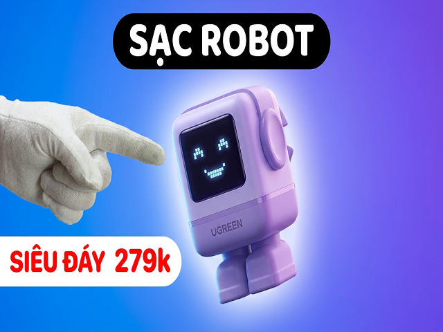 Kèo siêu đáy 🤫 Củ sạc nhanh RoboGaN 65W UGREEN giá 279k